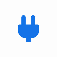 electric plug icon sign vector