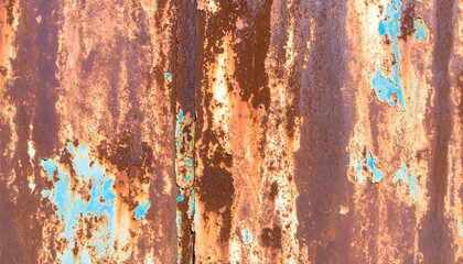 Fototapeta premium Rusty metal surface with peeling paint