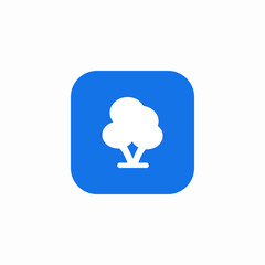 scene tree icon sign vector