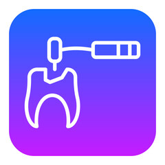 Tooth Drilling Vector Icons