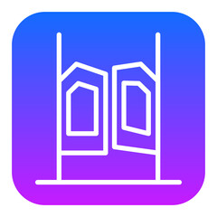 Saloon Gate Vector Icons