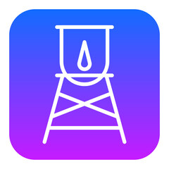 Water Tower Vector Icons
