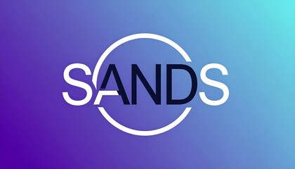 Abstract logo design with gradient background