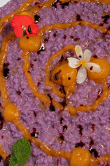 Elegant Beet Risotto: A Fine Dining Experience