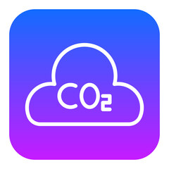 Fototapeta premium CO2 Pollution Vector Icons