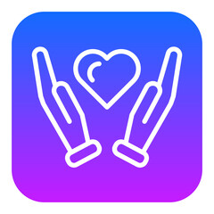 Heart Hands Vector Icons