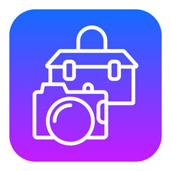Camera Bag Vector Icons