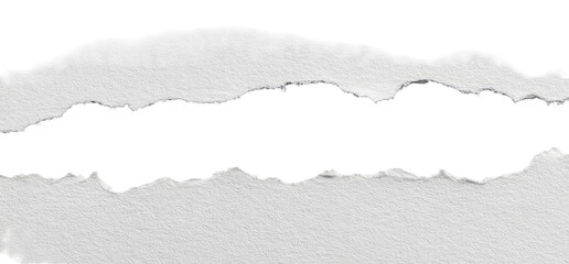 Ripped paper strip against a black background