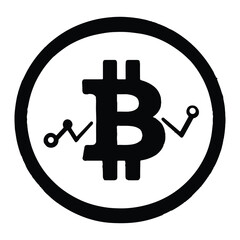  vector illustration logo for cryptocurrency trading bot