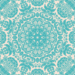 seamless mandala mosaic pattern
