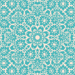 seamless mandala mosaic pattern