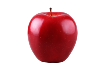 A red apple with a stem