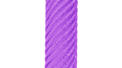 fuzzy vertical 3d pole, transparent background