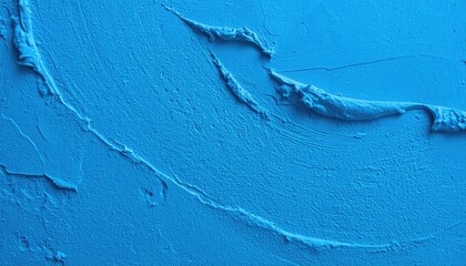 Blue Plaster Wall Texture with Trowel Marks