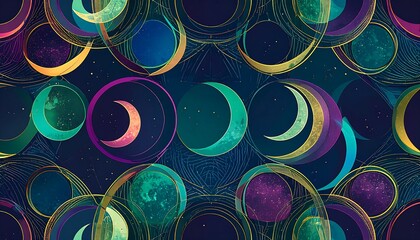 Colorful celestial pattern
