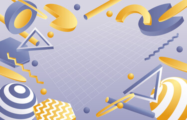 Obraz premium Abtract 3D Geometric Background