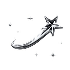 3d chrome icon Abstract