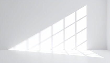 White Wall with Window Light Shadow