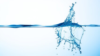 Water Splash and Ripple Effect - Blue Tone