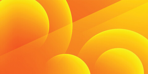 Abstract orange background with circles. Vector illustration