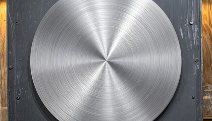 Brushed Steel Swirl Circle Texture