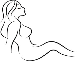 Beauty women line art luxury creative flower beauty skin care minimalist logo design	