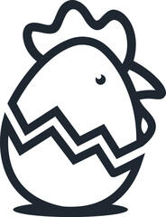 egg chicken logo design