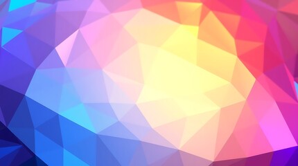 Obraz premium Colorful seamless geometric origami pattern with abstract triangles and diamond shapes for a dynamic background design