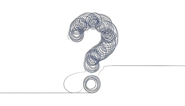 Abstract question mark design