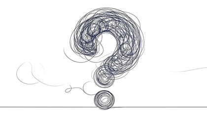 Abstract question mark