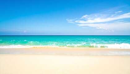 Fototapeta premium Blurred beach scene