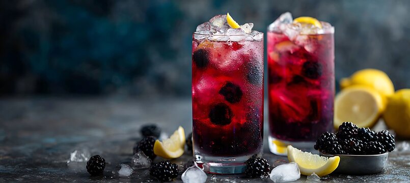 Blackberry lemonade cocktail recipe: refreshing summer drink with lemon and blackberries for parties