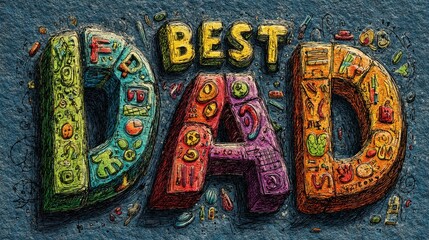 Fototapeta premium Colorful drawing of the word 
