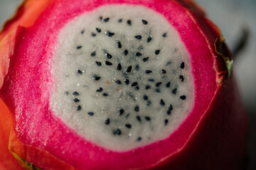 close up of a dragon fruit
