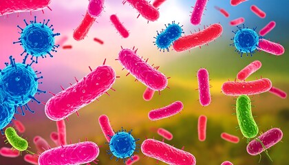 Colorful microscopic bacteria (1)