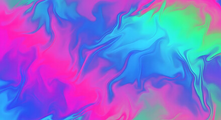 Abstract colorful fluid marble texture background with vibrant pink, blue, and green hues.