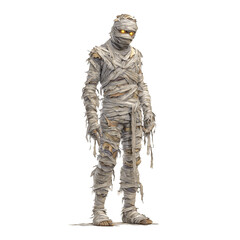 Obraz premium Mummy character with glowing eyes
