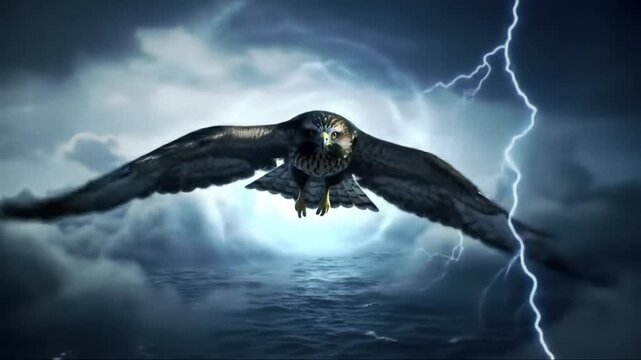 Telepathic Messenger Hawk Crosses Storm Barrier