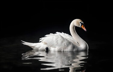 Fototapeta premium swan on the lake