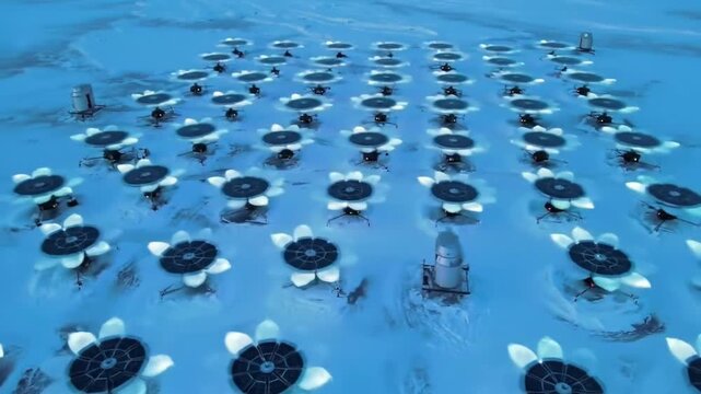 Solar-Charged Bloom Disks Popping Open Across Ice Plain
