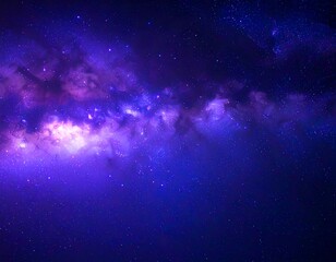 Fototapeta premium aerial view of the space center and milky way galaxy