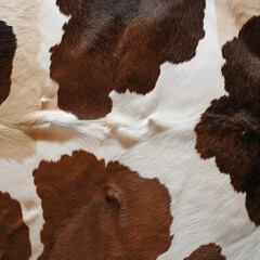 Padr&atilde;o de pele de vaca marrom e branca