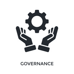 Governance Icon Glyph Style. Vector Illustration For Graphic Design