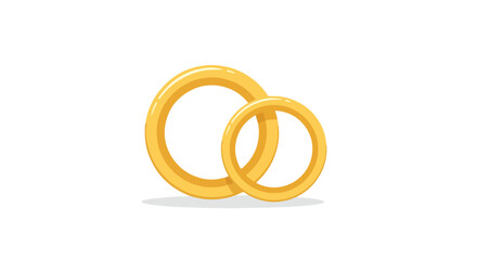 Intertwined golden wedding bands symbolizing eternal love and commitment, perfect for romance themes and wedding celebrations