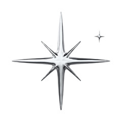 3d chrome icon Abstract