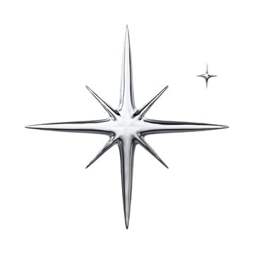 3d chrome icon Abstract