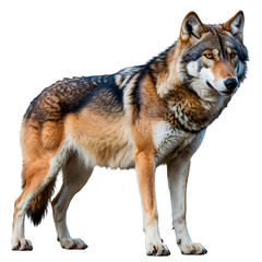 Obraz premium wolf isolated on white background