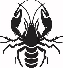 Minimalist Crawfish Silhouett...
