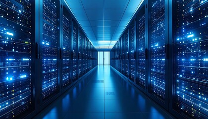 Server room, futuristic, technology