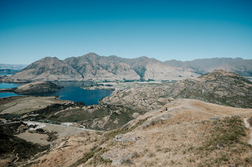 View from Rocky Mountain Track near Wanaka, New Zealand – Scenic Alpine Landscape